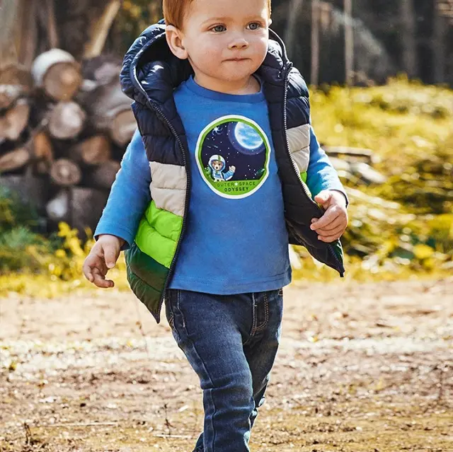 Baby 6 μηνών έως 4 ετών Παντελόνι τζιν βασικό slim fi τζιν σκούρο - 18M