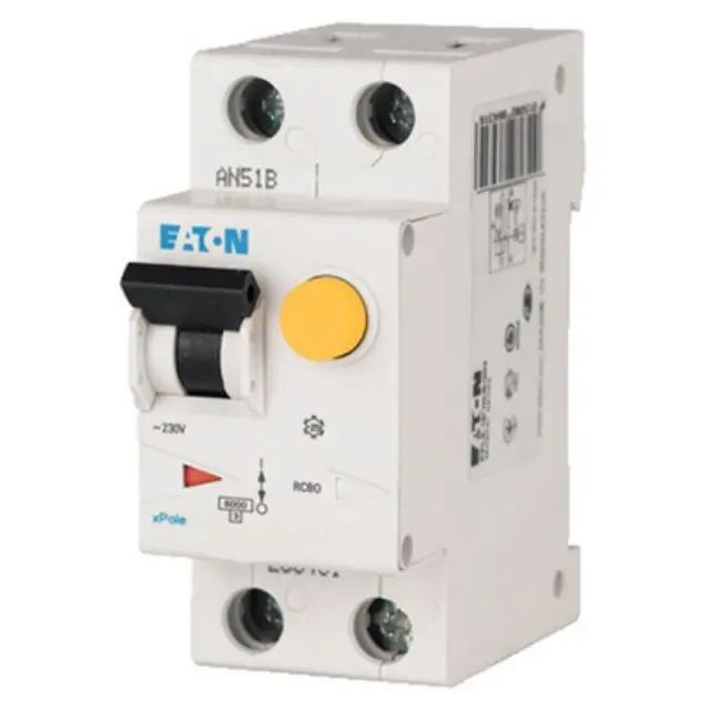 PFL6-10/1N/C/003-A RCD/MCB combination, 10 A, 30 mA, MCB trip characteristic: C, 1p+N, RCD trip characteristic: A