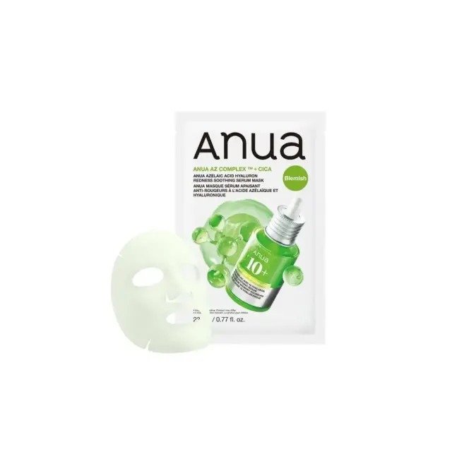 Anua Azelaic Acid Hyaluron Redness Soothing Serum Mask Ενυδατική Μάσκα Προσώπου, 1τμχ