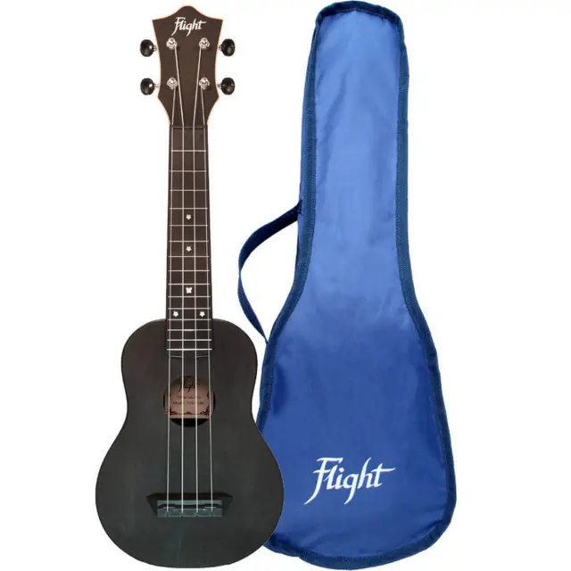 Flight TUS35 Travel Soprano Γιουκαλίλι Black
