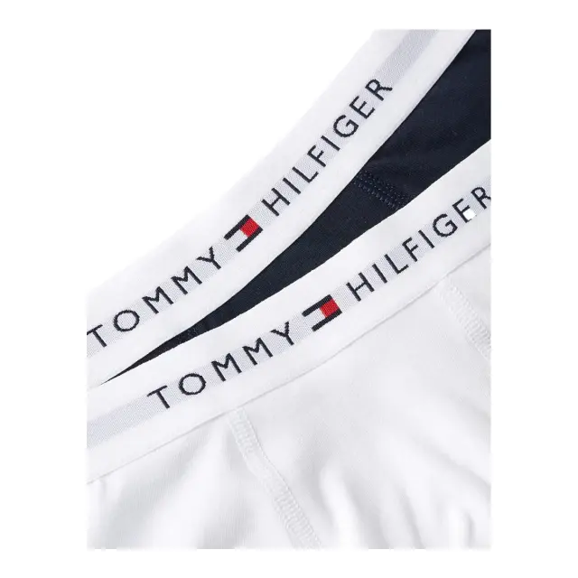 Tommy Hilfiger Παιδικό Boxer Logo - Διπλό Πακέτο, Χρώμα White-Desert Sky - 4-5 Y 3
