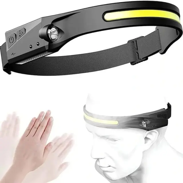 Επαναφορτιζόμενος USB φακός κεφαλής LED - All prespectives induction headlamp 5866