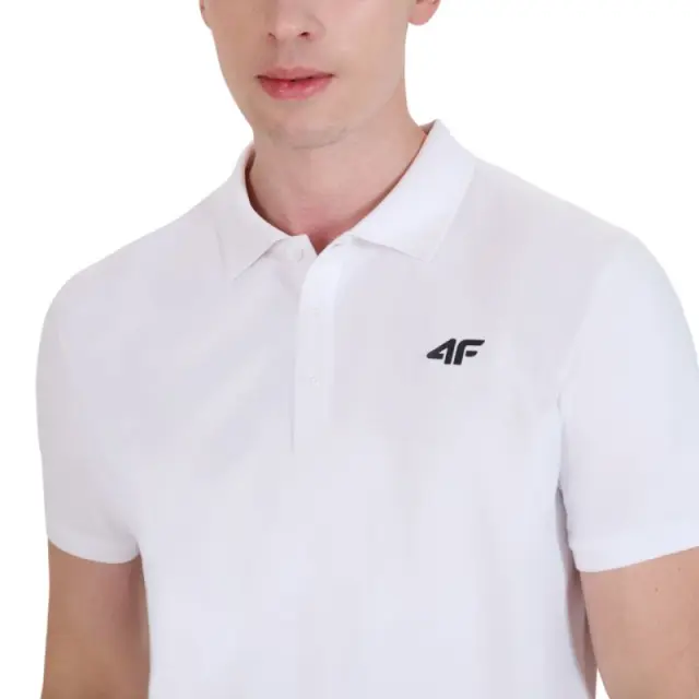 4F Polo T-shirt White 4FWMM00TPTSM366-10S - XL 3