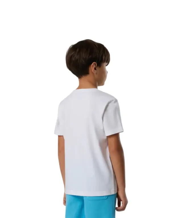 North Sails - Παιδικό Κοντομάνικο Μπλουζάκι T-Shirt Maxi Logo 795225-000-0101 Λευκό 3