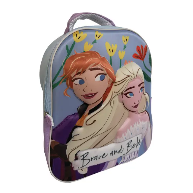 Disney Frozen Brave 3D Παιδική Τσάντα Πλάτης 26 x 32 x 10 cm Σιέλ
