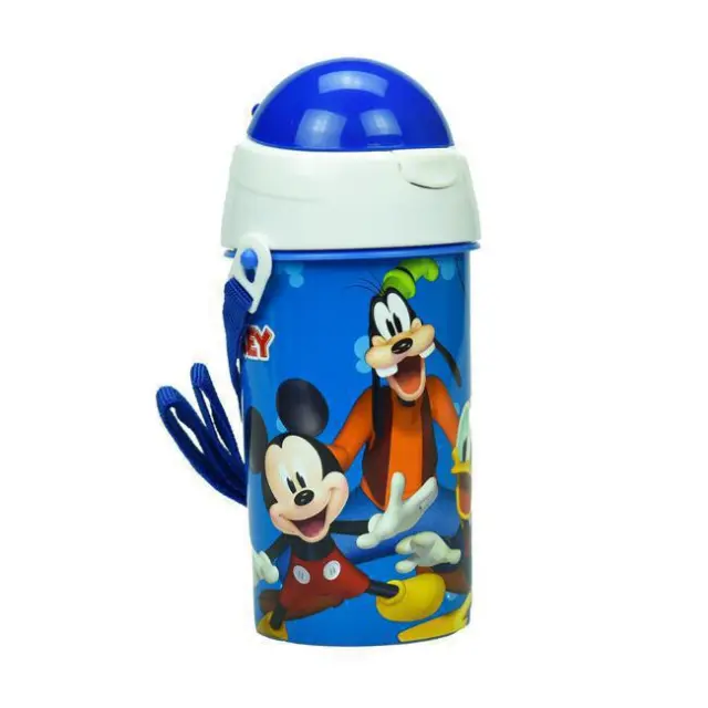 Gim Παγούρι Πλαστικό με Καλαμάκι Mickey Funhouse 500ml (553-13209)