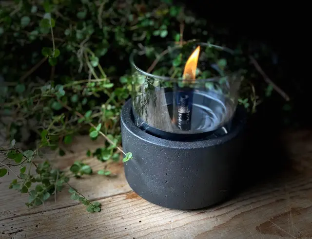 Επιτραπέζια Εστία Φωτιάς Lotus 12 Tenderflame με διάρκεια καύσης 9 - 10 ώρες, χωρητικότητα δεξαμενής 300ml και διαστάσεις 13x17.5cm - Black TF-0440001 3
