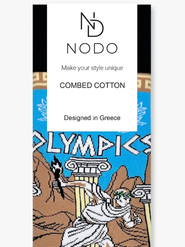 Βαμβακερή Κάλτσα με Σχέδια Olympics NODO 3