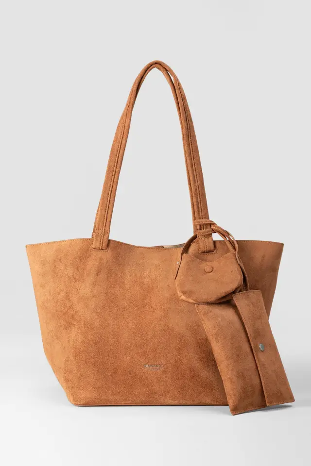 Γυναικεία suede tote τσάντα