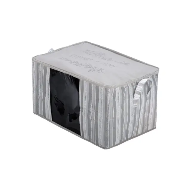 Θήκη Αποθήκευσης Non Woven Υφασμάτινη 60X45X35Cm Με Παράθυρο Ivory