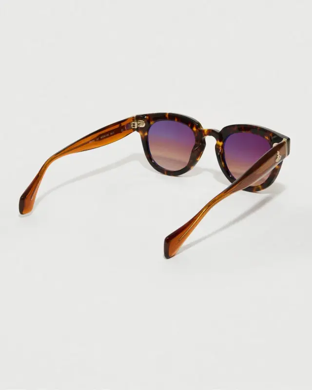 Vivienne Westwood Στρογγυλά Γυαλιά Ηλίου Havana Tortoiseshell 50mm - 50 mm 3