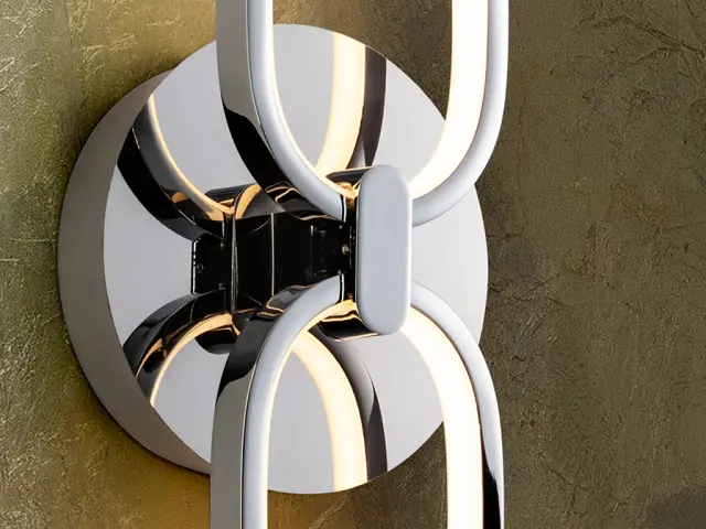 COLETTE WALL LAMP 2L CHROME φωτιστικό τοίχου Χρώμιο 2