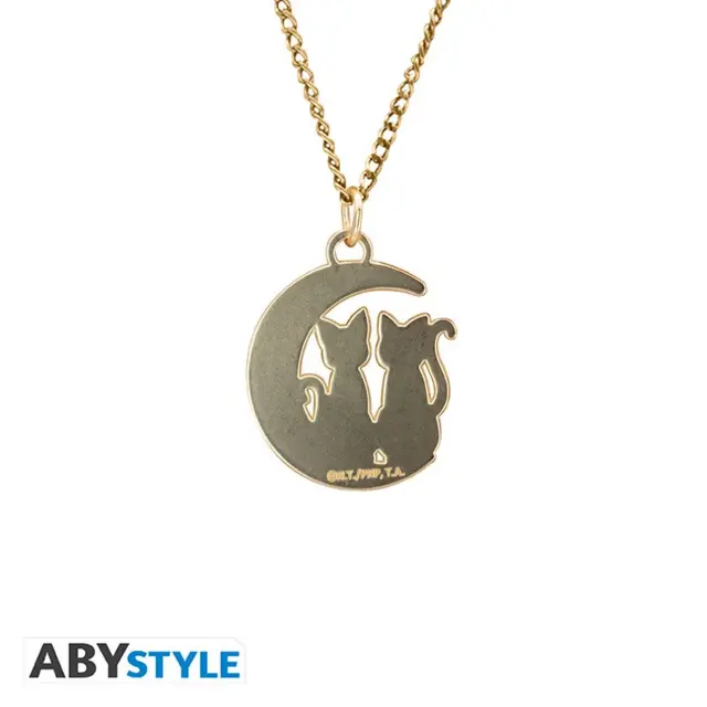 Κολιέ με κρεμαστό SAILOR MOON - Pendant necklace "Cats on the moon" ABYACC534 2