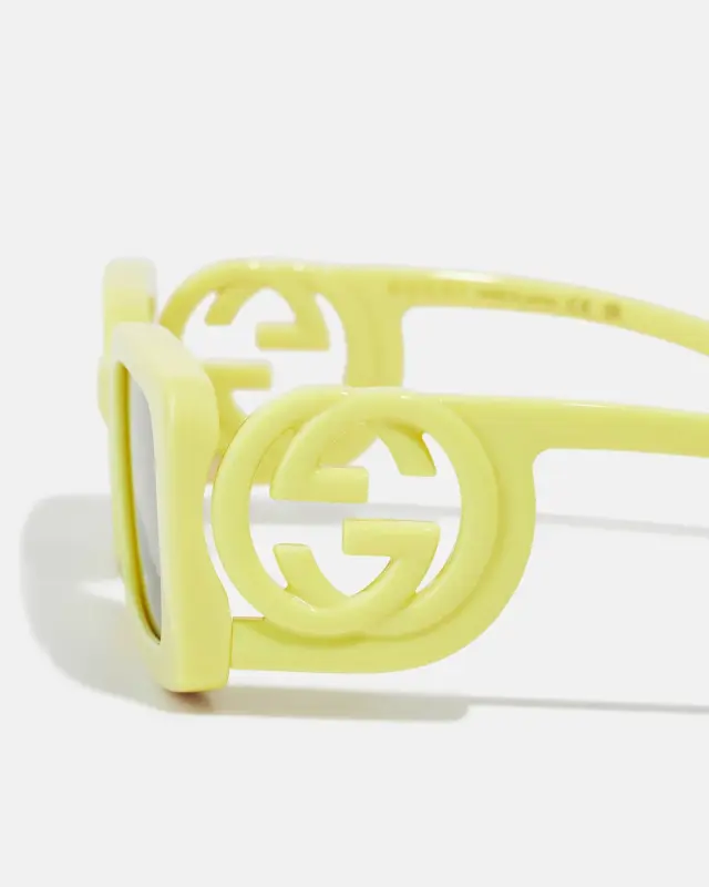 Gucci Interlocking G GG1325S 007 Γυναικεία Γυαλιά Ηλίου Yellow - 54–19–140 2