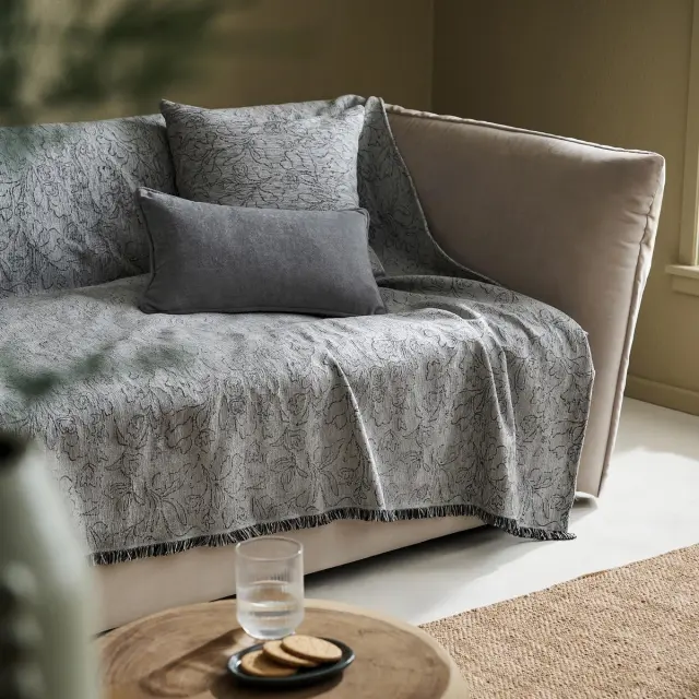 Ριχτάρι Τριθέσιου 180x300cm GOFIS HOME Aradia Pearl Grey 430/15 (20-07-430-3/15)