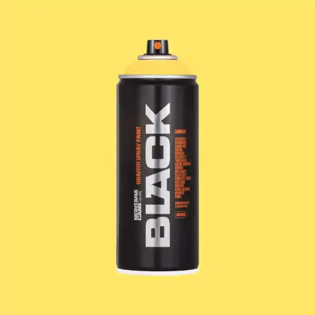 Montana Black Spray Paint 400ml BLK-1010 Easter Yellow