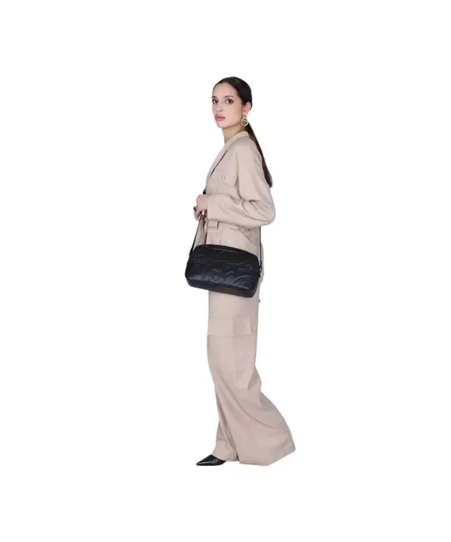 CafeNoir - Γυναικεία Τσάντα Ώμου Camera Bag CJ0903-001 Μαύρο 3