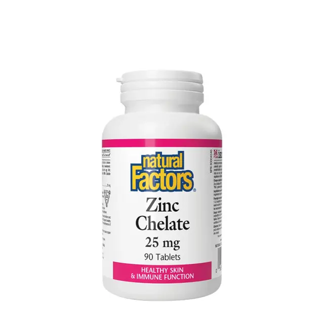 Natural Factors Zinc Chelate 25 mg