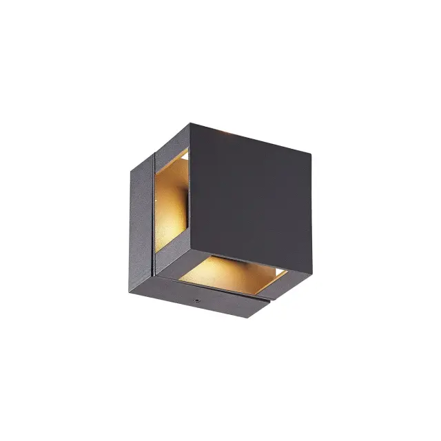 Kid Φωτιστικό Led τοίχου 11W 3000K 4x90° IP54 10x10x9.4cm ανθρακί Γκρί