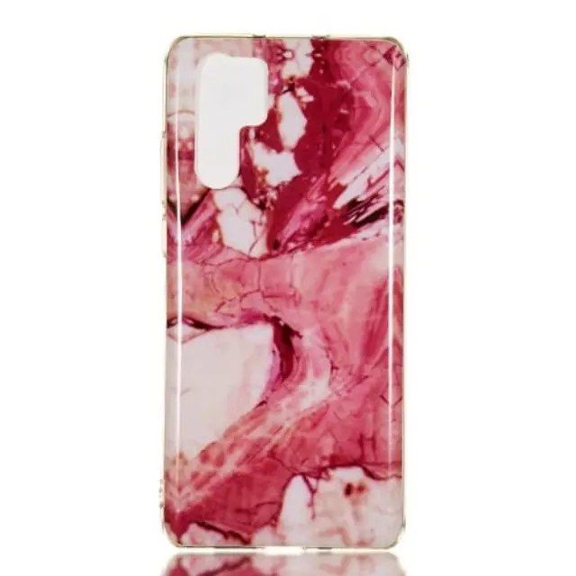 Κομψή ΟΕΜ Θήκη Σιλικόνης για Huawei P30 Pro- Pink Marble 2