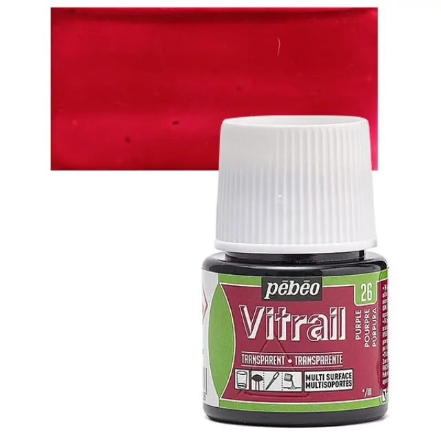 Pebeo Vitrail Διάφανο Σμάλτο - 26 Purple - 45ml