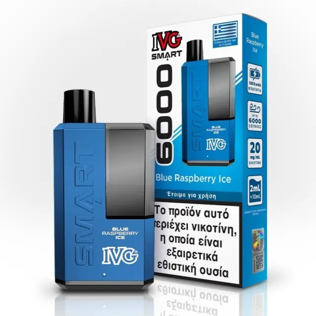 IVG Smart 6000 Blue Raspberry Ice 20mg 2ml+10ml