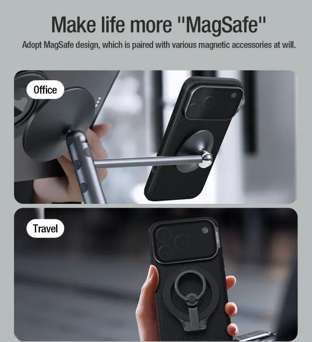 Nillkin CamShield Prop Magnetic Case for Apple iPhone 18 Pro Max/17 Pro Max Black 3