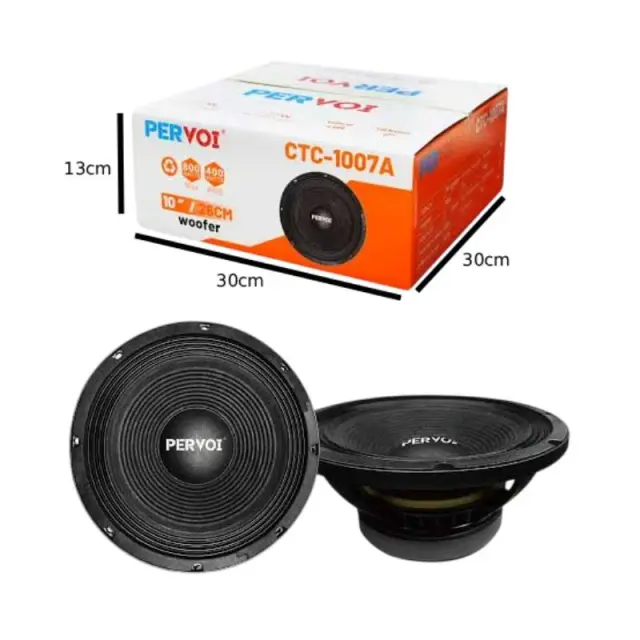 PerVoi Ηχείο Subwoofer Αυτοκινήτου 10" 800W CTC-1007A - Subwoofer Speaker 014522 2