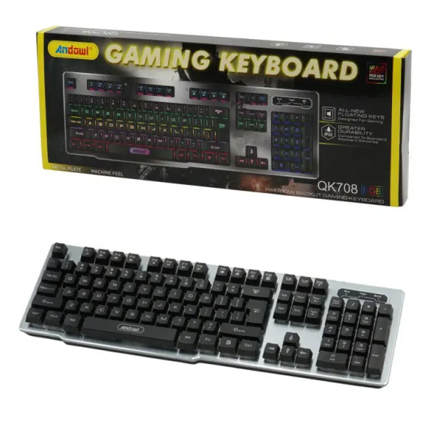 Andowl QK708 Πληκτρολόγιο LED - Gaming Keyboard 075950