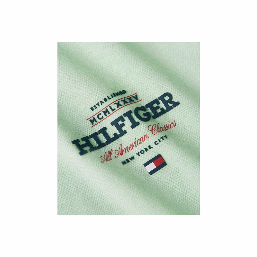Tommy Hilfiger Πράσινο Φυστικί T-Shirt Μέντα - 3XL 3