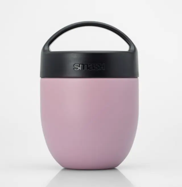 Smash Δοχείο Φαγητού Θερμ/κο 500ml Ροζ Berry Widemouth Ανοξείδωτο