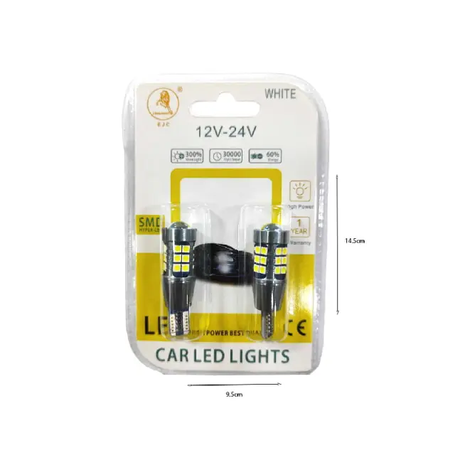 EJC Λάμπες Αυτοκινήτου T15-3030-27SMD 12V-24 2τμχ ψυχρό φως – LED light 001100 3