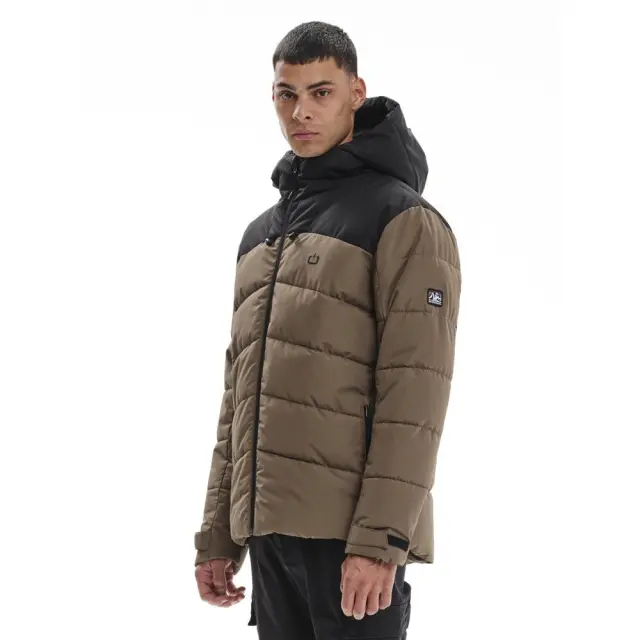 Emerson Hooded Puffer Jacket (232.EM10.15-CAMEL) - Καφέ 3
