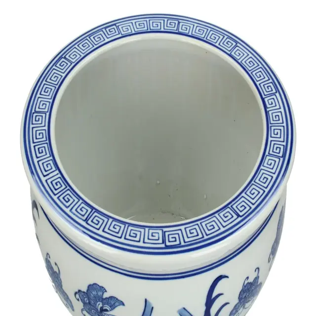 Κασπώ Μπλε Πορσελάνη 40.5x40.5x32.5cm Σετ 2Τμχ 3