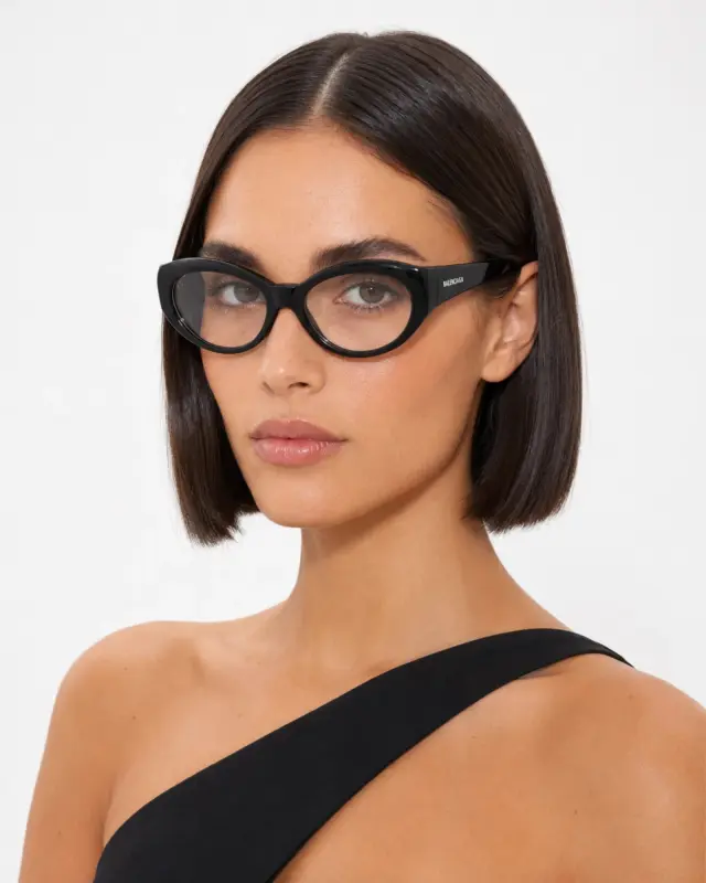 Balenciaga BB0268O 001 Γυναικεία Γυαλιά Οράσεως Οβάλ Μαύρα - 55mm 2