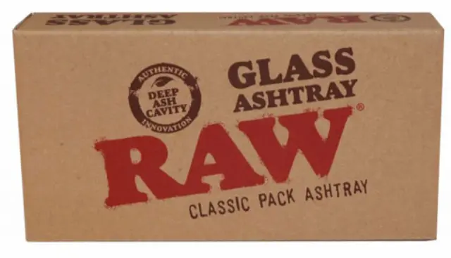 Raw Classic Pack Glass Ashtray - Τασάκι Raw 15,5x8cm 3
