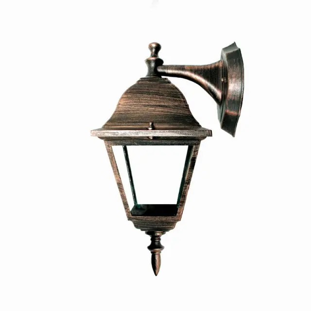 Aca Light ΦΑΝΑΡΙ ΤΕΤΡΑΓΩΝΟ ΑΛΟΥΜΙΝΙΟ ΣΚΟΥΡΙΑ ΣΥΜΒΑΤΙΚΟ 1xE27 IP45 201x150x344mm