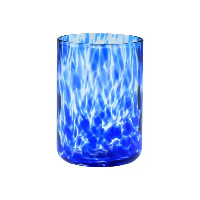 Estia Ποτήρι Νερού Χαμηλό Colorburst Γυάλινο 360Ml Μπλε 2