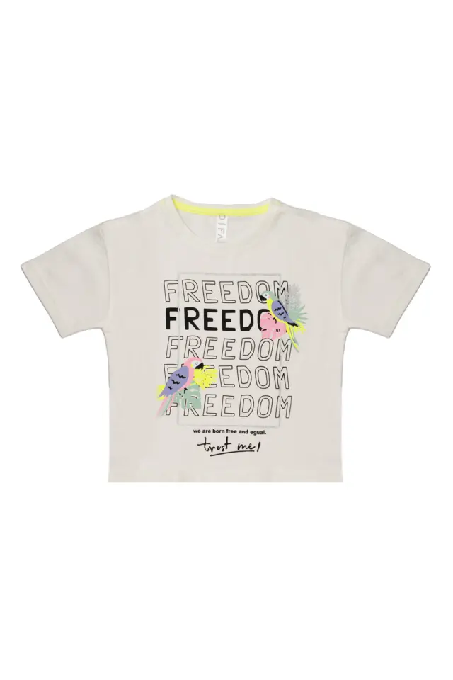 T-Shirt Kid Freedom Λευκό