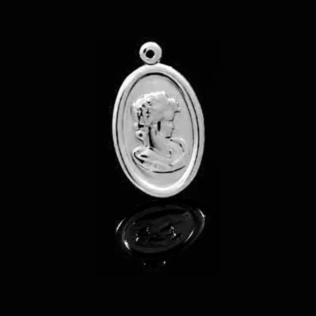 Διακοσμητικό Forever Silver Cameo Charm 23x14mm - 1τεμ