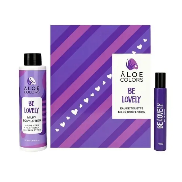 Aloe Colors | Set Be Lovely Eau De Toilette Γυναικείο Άρωμα 10ml & Be Lovely Milky Body Lotion 150ml