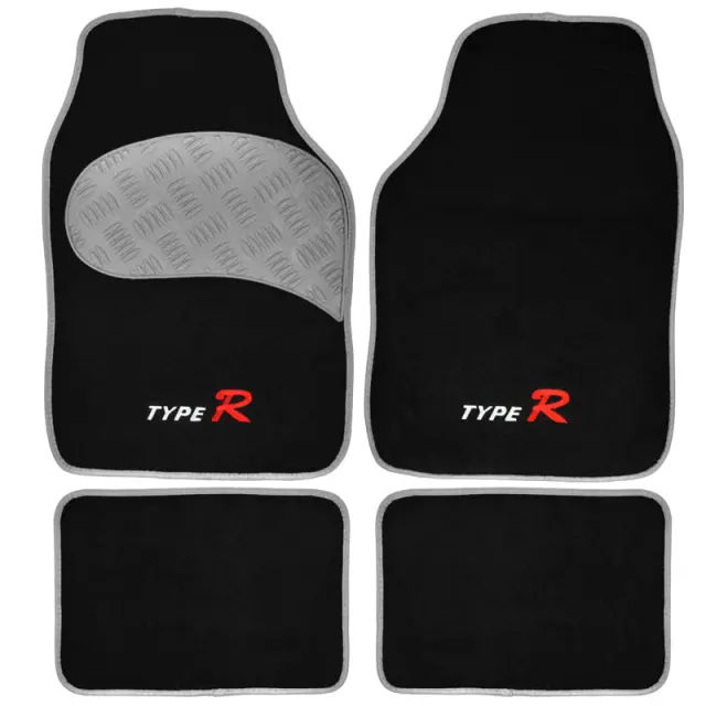 Μοκέτες Σετ 450 g TYPE-R SPECIAL 4 τεμ - ΜΑΥΡΟ/ΑΣΗΜΙ 9990000001705