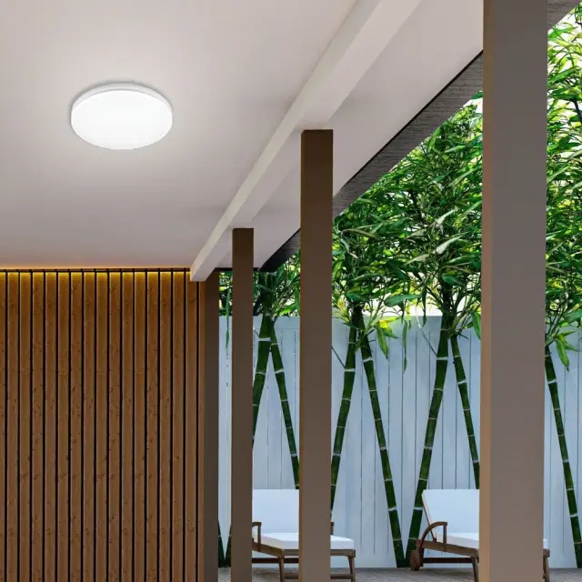 LED Στεγανό 12W-18W-24Watt NANCY Φωτιστικό Oροφής Πλαφονιέρα IP54 CCT Λευκό VIV005319 3