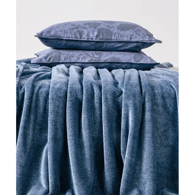 Κουβέρτα Fleece Μονή Kentia Monica 01 Blue 160x220 2