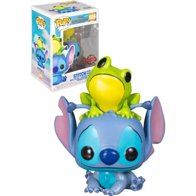 Funko Pop! Disney: Lilo + Stitch - Stitch (With Frog) #986 Figure