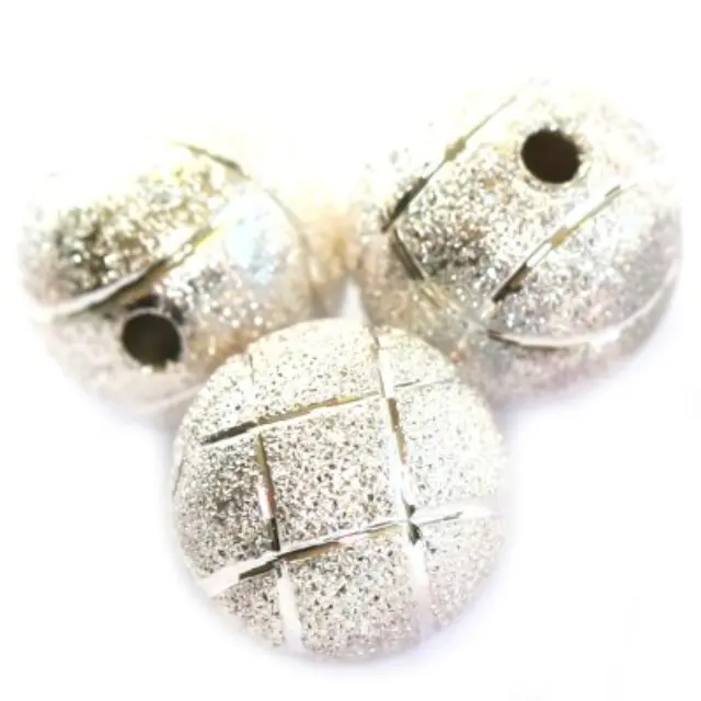 Μεταλλική Χάντρα Ø12mm Sand Ball Grids - 10τεμ