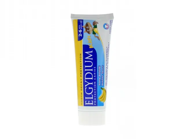 Elgydium | Kids Toothpaste Banana Gel | Παιδική Οδοντόπαστα Gel με 'Αρωμα Μπανάνα 2-6 Ετών | 50ml