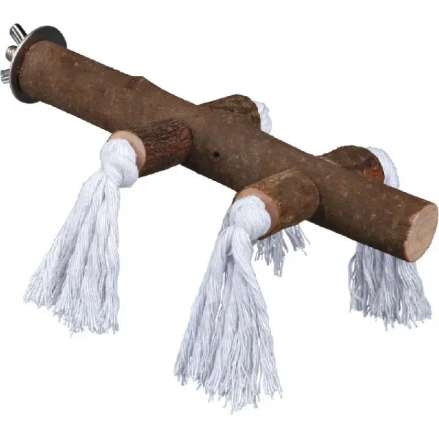 Trixie Ξύλινη Φυσική Πατήθρα με Σχοινί - 25cm 2