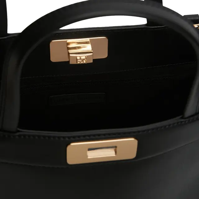 Γυναικεία Τσάντα Χειρός Ώμου Tommy Hilfiger AW0AW18729-BDS Μαύρη Μαύρο - One Size 3