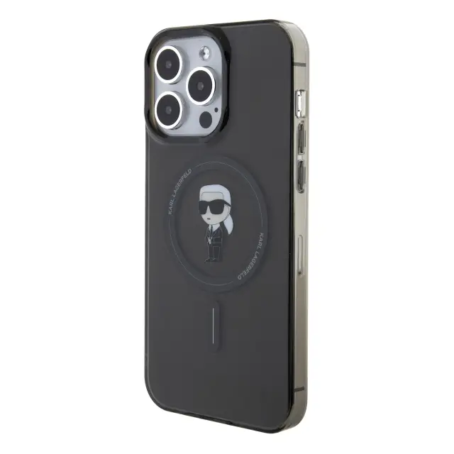 Karl Lagerfeld IML Ikonik MagSafe Case for iPhone 15 Pro Max Black 2